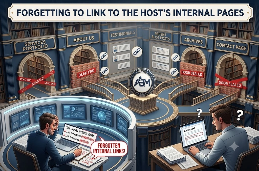 Forgetting to Link to the Host’s Internal Pages