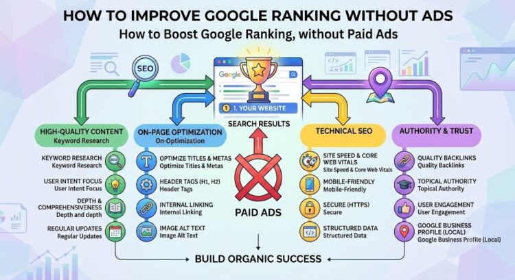 How to Improve Google Ranking Without Ads