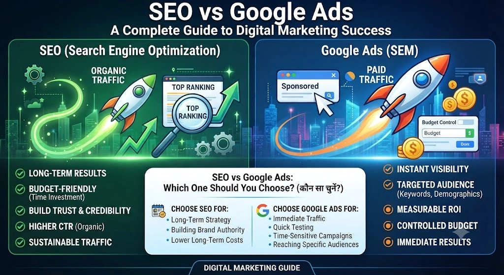 SEO vs Google Ads Which One Should You Choose