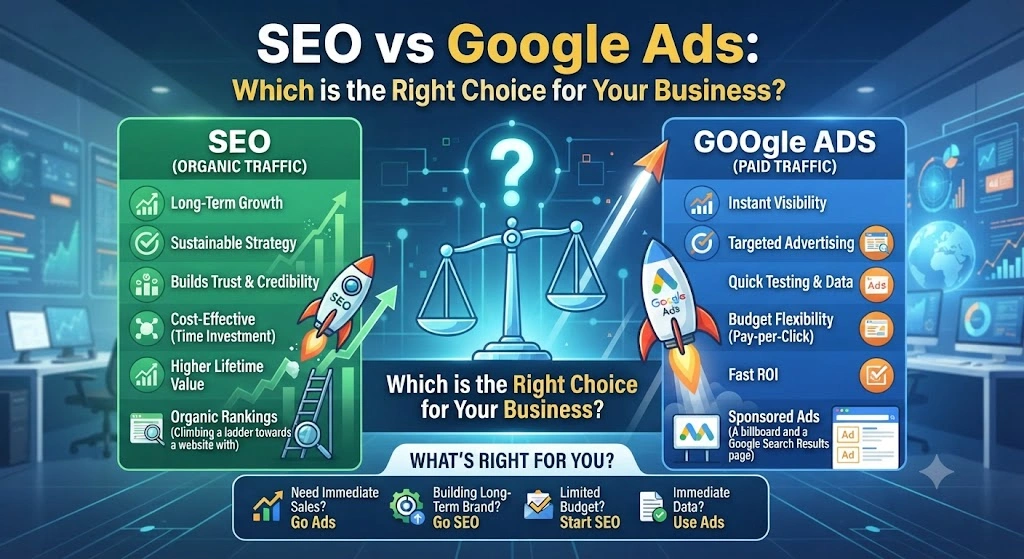 SEO vs Google Ads Which is the Right Choice for Your Business